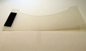 Lindahl Vignette White Mask 2.5X5" Smooth Bottom Arc magnetic frame - Picture 1 of 4
