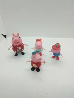 Peppa Pig PVC 雕像 2003 Jazzwares 4 件装 — 第 1/4 张图片