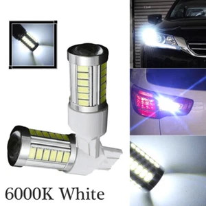 2Pcs T20 6000K White 7443 5630 33SMD LED For Dome Map Car Backup Reverse Lights - Picture 1 of 12