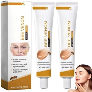 2PCS Bee Venom Wrinkle Removal Cream, Anti-Aging Bee Venom Face Cream Moisturise - Picture 1 of 7