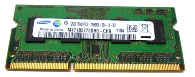 SAMSUNG DDR3 SDRAM SO-DIMM MEMORY CARD M471B5773DH0-CH9 2GB PC3-10600S - Image 1 of 4