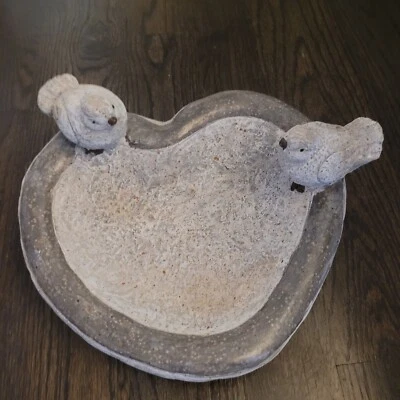 Country Bird Heart Garden Sculpture Table Decor - Imagem 1 de 4