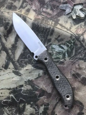 Busse Combat RAD RadioActive Duty Satin Finish W/ Black Micarta W/Leather Sheath - Image 1 of 4