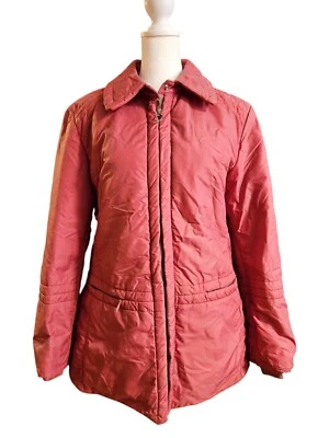 HEAD Sportswear Mujer S Chaqueta de Esquí De Colección Malva Años 60 70 Invierno Parka Medio Prop Foto 1 de 4