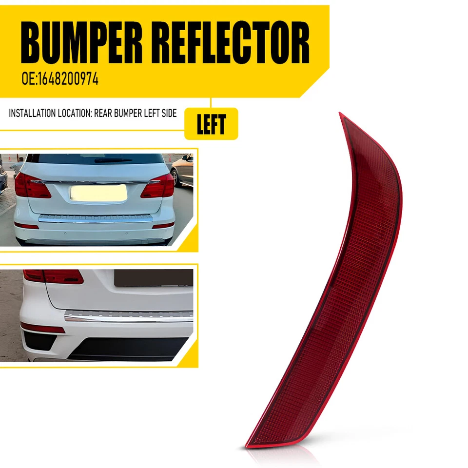 For Mercedes-Benz GL350 GL450 GL550 2010 2011 2012 Left Bumper Reflector Cover - Image 1 of 4