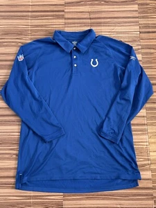 Polo de hombre Indianapolis Colts azul manga larga con cuello talla 2XL - Imagen 1 de 5