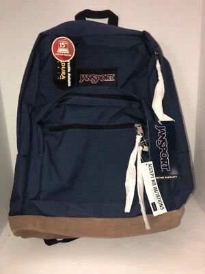 全新 男女通用 JanSport 右包 海军蓝 背包 船 N 24 HRS — 第 1/4 张图片