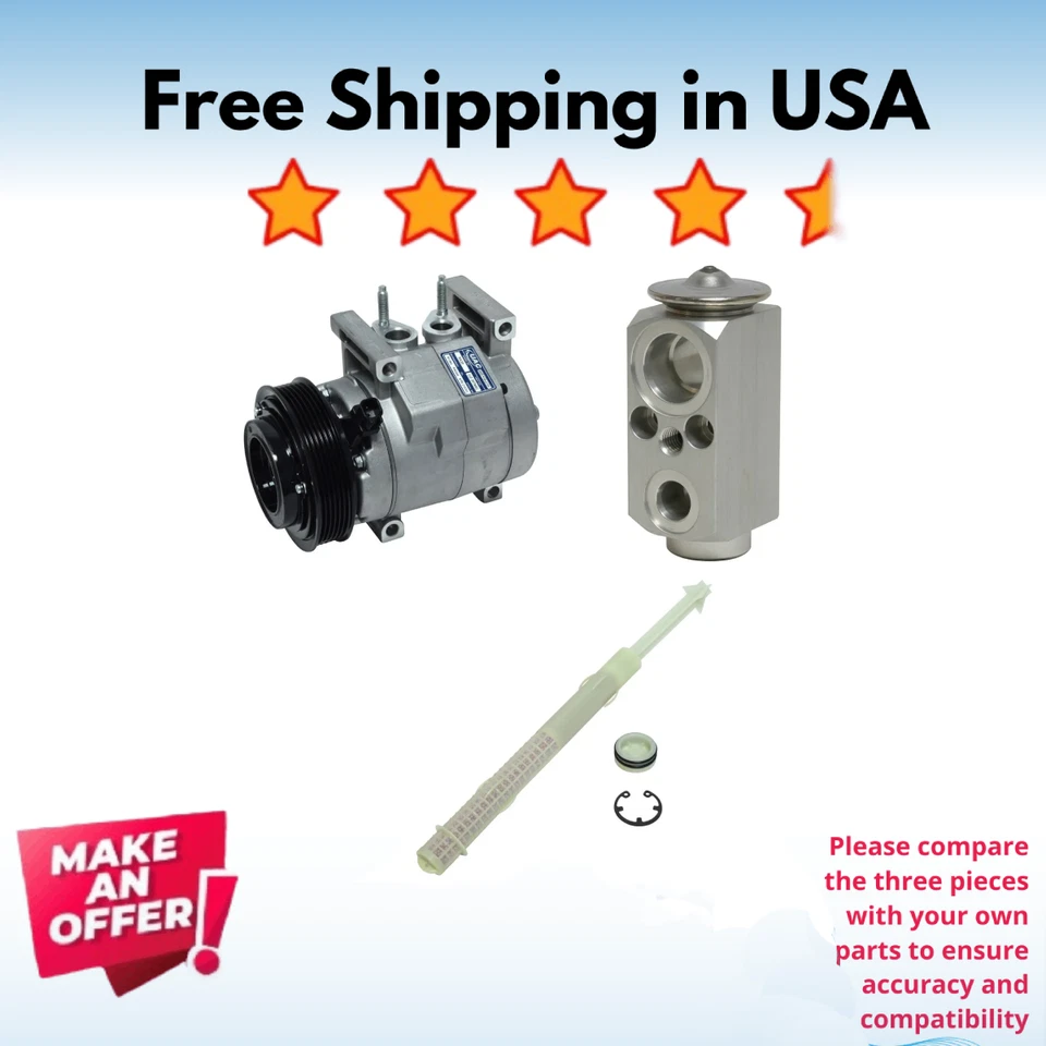 Kit Compressor A/C Fit Dodge Durango 2013-2015, Jeep Grand Cherokee 2012-2015 - Image 1 of 4