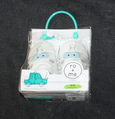 Новый унисекс мальчик девочка RO + ME на Robeez кроватки туфли с yeti размер 0/6 месяцев - Изображение 1 из 2