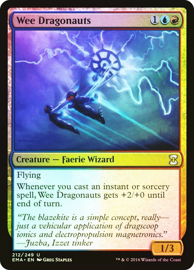 MTG FOIL Wee Dragonauts  - Eternal Masters #212 - Image 1 of 1