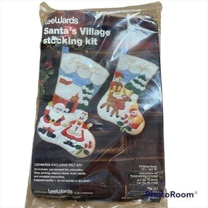 Kit de Medias Vintage Sotawards Santa’s Village NUEVO Padre Hijo Santa Sra. Claus - Imagen 1 de 4