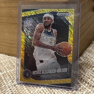 2024-25 Prizm Black Nickeil Alexander Walker GOLD SHIMEY/10🔥🔥🔥Twolves - Picture 1 of 4