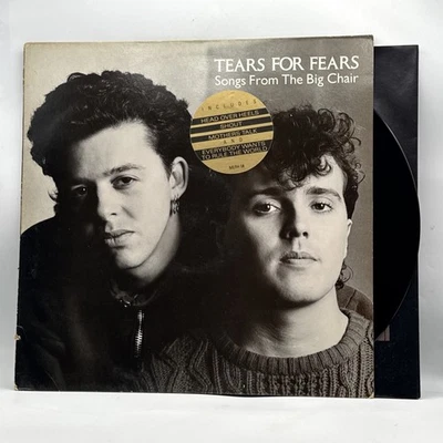 Tears For Fears - Songs From The Big Chair - 1985 UK 1st Press (EX) HYPE Sticker - Image 1 of 4