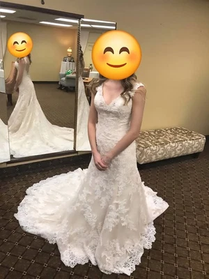 Blush Wedding Dress Petite - Image 1 of 3