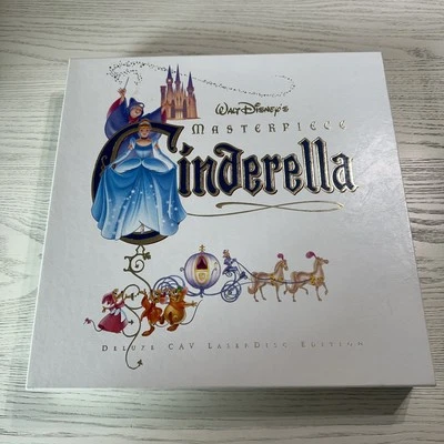 Disney's Cinderella Masterpiece Deluxe Laserdisc Edition Box Set Lithograph Book - Image 1 of 4