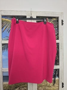 Tahari Womens Skirt Sz 14 NEW Fushia Pink Lined Back Zipper - Picture 1 of 4