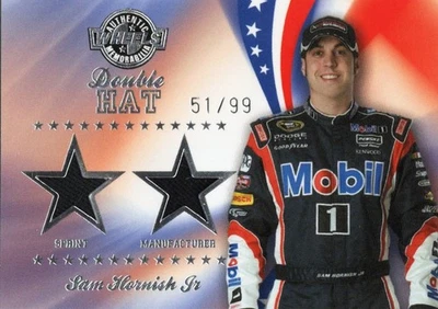 2000  -  Wheels Double Hat  NASCAR   Card  Insert  51/99 - Sam Hornish Jr - Image 1 of 2