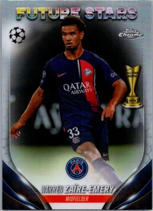 2023-24 Topps Chrome UEFA Club Competitions #159 Warren Zaïre-Emery Refractor - Bild 1 von 2