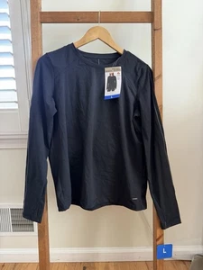 Mondetta Active Top Manica Lunga Adulto Donna Grande Nero Atletico NUOVO NWT - Foto 1 di 6