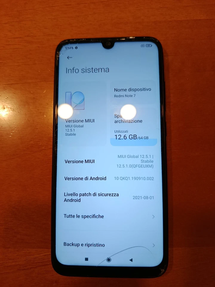 XIAOMI REDMI NOTE 7 SPACE BLACK 4GB RAM 64 GB ROM - Immagine 1 di 4