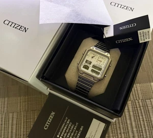 CITIZEN COLLECTION JG2120-65A DISCOGRÁFICA Reloj Sensor Térmico Ana-Digi Temp - Imagen 1 de 11