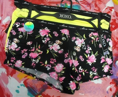 3 XOXO PLUS SIZE XO9028 AS CUTE & COMFY SIGNATURE WAIST BOYSHORT PANTIES 1X - Image 1 of 2