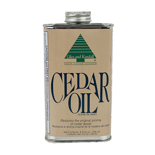 Giles & Kendall Low Luster Clear Oil-Based Cedar Oil - 8oz