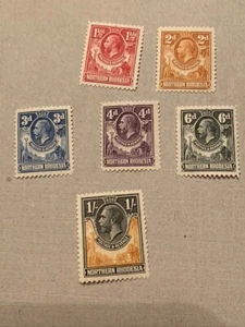 Nr. Rhodesien Briefmarken, KGV, MNH, #3,4,5,6,7,& 10. Super Qualität! - Bild 1 von 1