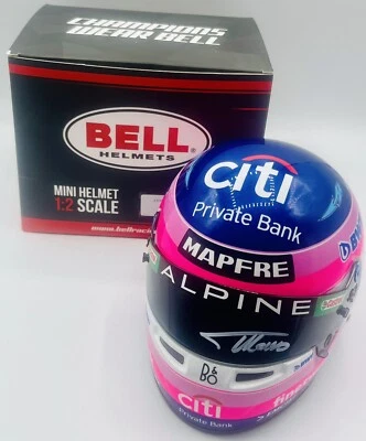 F1,FERNANDO ALONSO ORIGINAL signed 1/2 BELL ALPINE mini helmet 2022 NEW 1 - Image 1 of 4