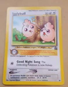 TARJETA PROMOCIONAL POKEMON BLACK STAR DE COLECCIÓN - #36 IGGLYBUFF (WOTC) CASI NUEVA - Imagen 1 de 1