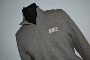 31171-a Chaqueta Atlética Nike para Mujer Chaqueta de Sudor Cremallera Completa Talla Grande Gris - Imagen 1 de 9