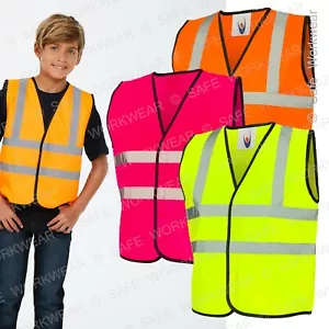 Children's Hi Vis Vest For Safety - Kids Multi Colour Hi Viz for School Hi vis - Picture 1 of 17
