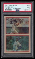 1987 SPORTFLICS 159 THE BIG SIX THE BEST OF THE BEST PSA - 9