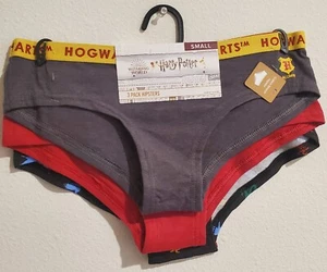 NWT 3 BRIFLY STATED HARRY POTTER HOGWARTS ALUMNI HIPSTER WOMENS UNDERWEAR  - Picture 1 of 3
