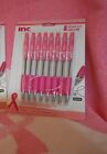   BEST DEAL  8ct Packs Breast Cancer Awareness Black Ball Point Click Pens 1mm