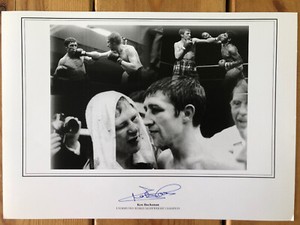 Ken Buchanan Hand Signed 16x12 Boxing Card Photo. Lightweight World Champion.