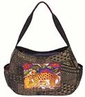 Laurel Burch Folklorica Leopards of Shambala Project Tote