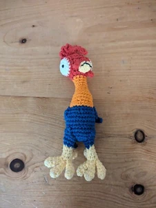 Hei Hei Chicken Moana Crochet Doll Amigurumi handmade 8 in - Picture 1 of 7