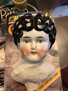 Anitique China Doll Head Dolly Madison /Hertwig ?? - Picture 1 of 7
