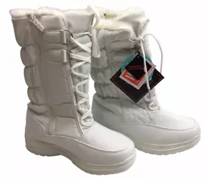 Totes Mujer Jami Blanco Cordones Media Pantorrilla Invierno y Nieve Botas Zapatos EE. UU. 6,5 W - Imagen 1 de 7