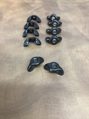 1/4-20 Stamped Wing Nut Black Oxide and Oil - Lot Of 10 Cover