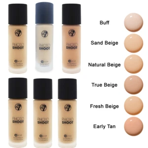 W7 Photoshoot Foundation Rich and Full Coverage Budge-Proof Long Lasting - Picture 1 of 14