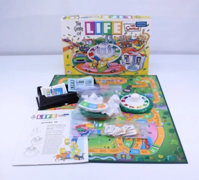 VTG 2004 Game of Life Simpsons Board Game COMPLETE Family Kid Milton Bradley - Image 1 of 4