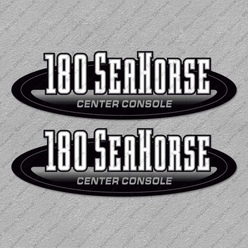HYDRA SPORTS 180 SEAHORSE CENTER CONSOLE DECALS STICKERS Set of 2 10