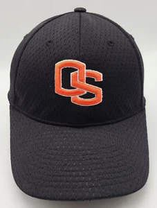 Oregon State Beavers Black Mesh Nike Team Fitted Size 7 Hat Cap Silver Tag - Picture 1 of 8