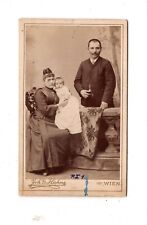 CDV Foto Schönes Familienbild - Wien 1889