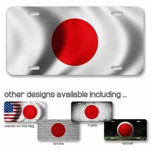 High Grade Aluminum License Plate - Flag of Japan (Japanese) - Many Options - Picture 1 of 10