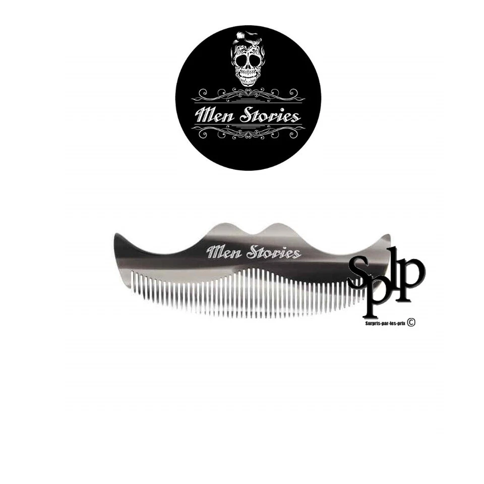 Men Stories Pettine da Barba E Baffi Formato Tasca Nuovo - Immagine 1 di 1
