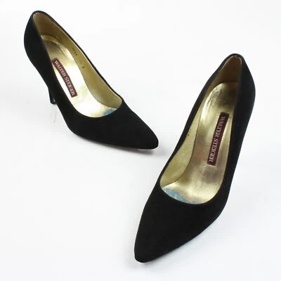 Walter Steiger - Black Suede Pump - Size 7.5 - Image 1 of 4
