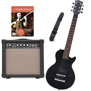 Set Chitarra Elettrica Principiante Bambini 3/4 Single Cut Amplificatore Cinghia - Foto 1 di 10